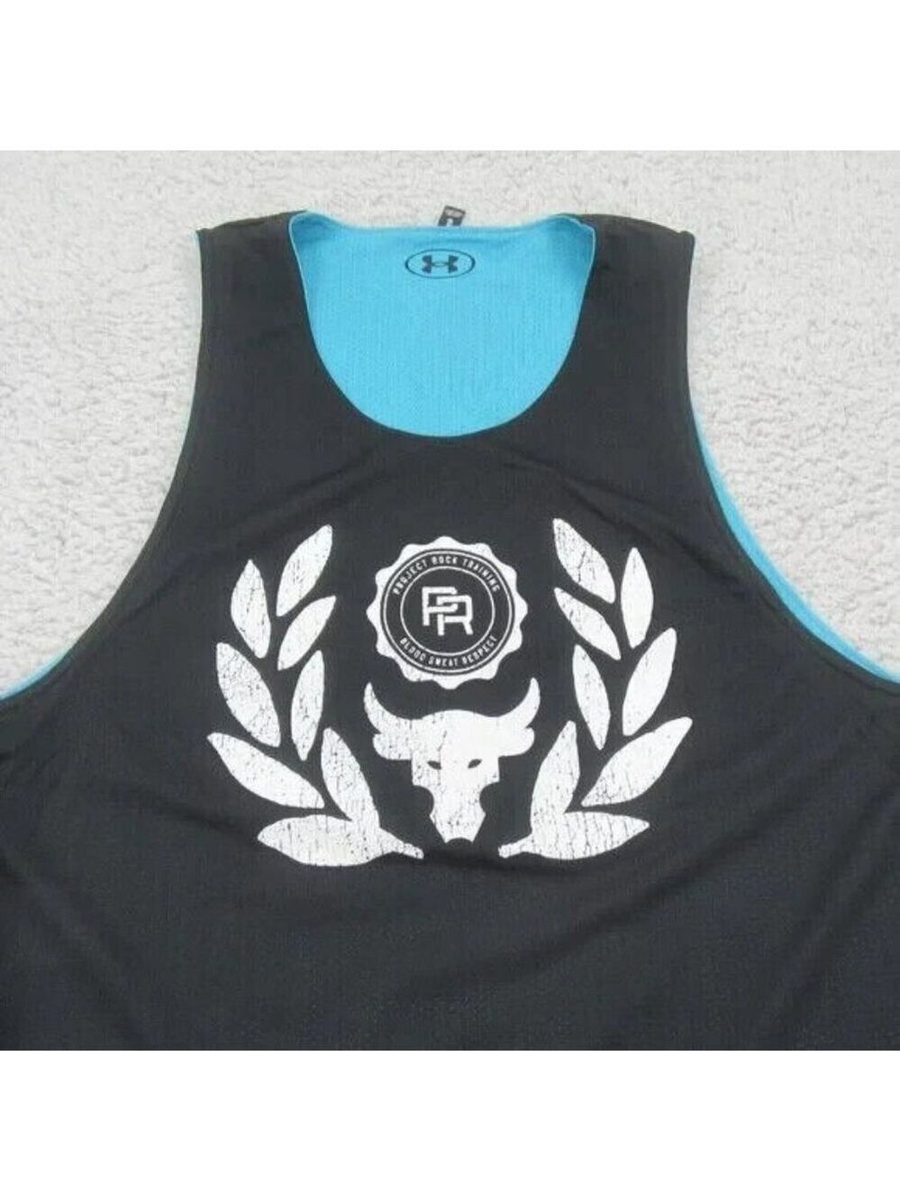 Under Armour Project Rock Training Reversible Gym Tank Top Mens Size Medium NEW - Picture 2 of 11